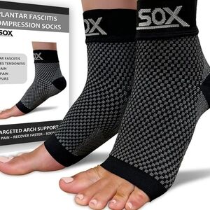 SOX Black and Gray Compression Socks Sz M
